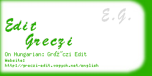 edit greczi business card